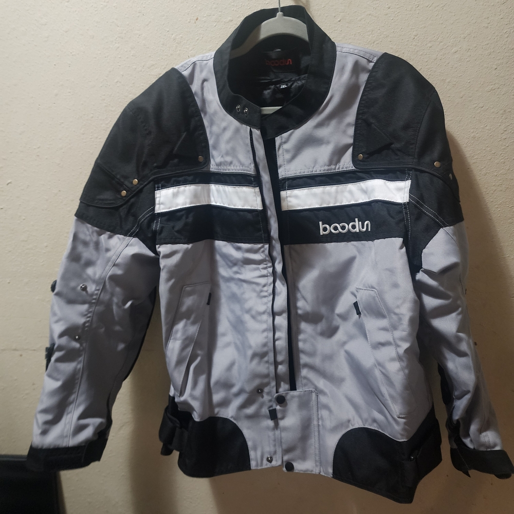 Brand New Motorcycle Jacket Size 2XL Boodun Black and Gray Jacket